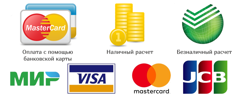Мир, Visa, Mastercard, JCB, СБП